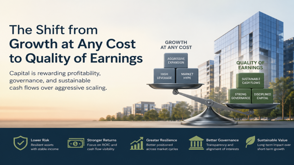 Shift from Growth at Any Cost to Quality of Earnings